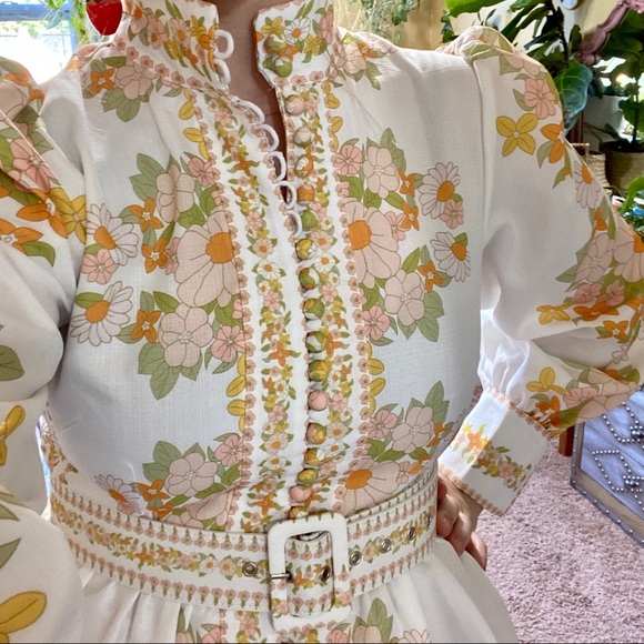 SOLD Boutique Zimmermann dupe Floral Dress - Picture 6 of 6